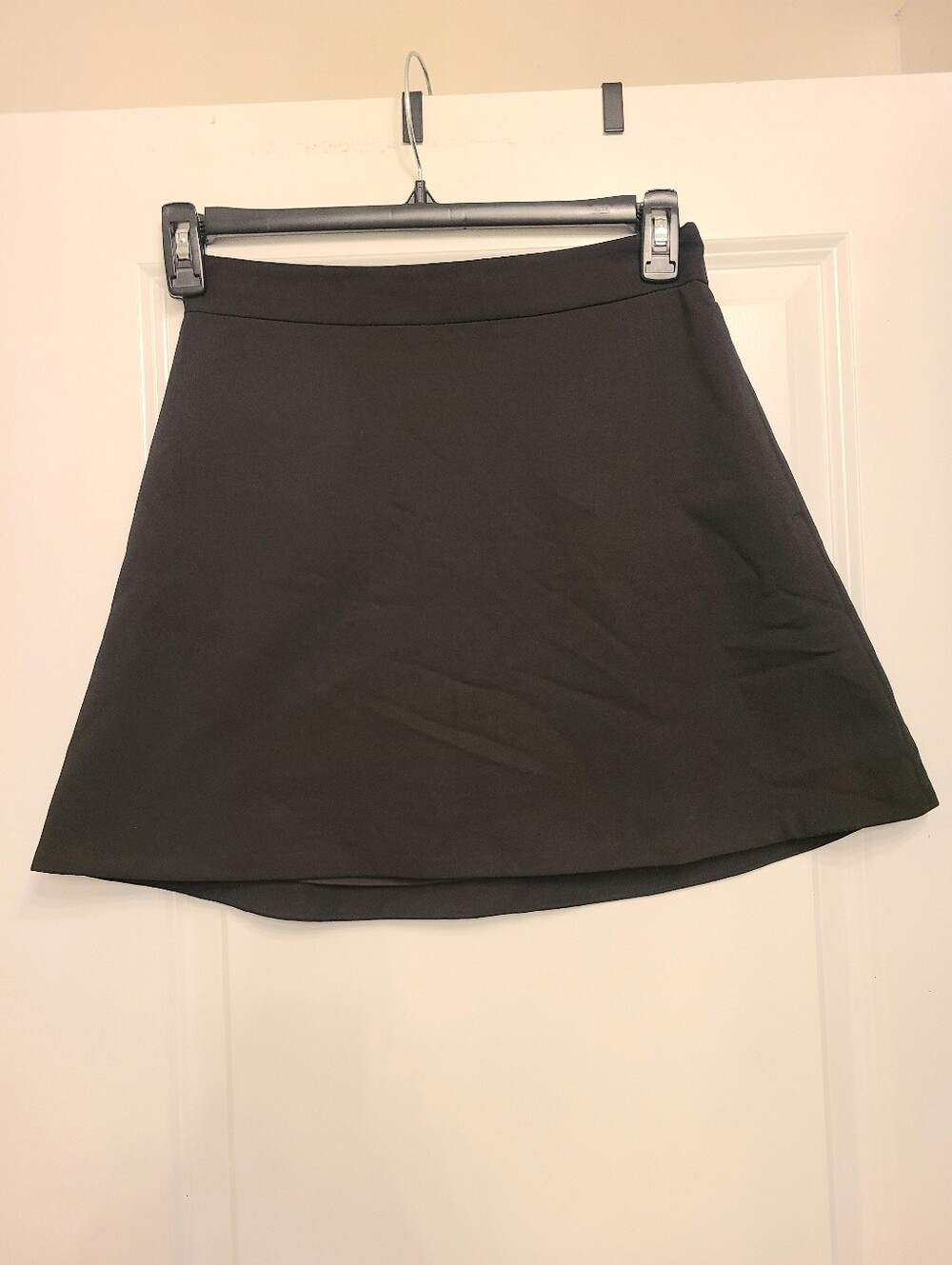 Express Black A-line Mini Skirt